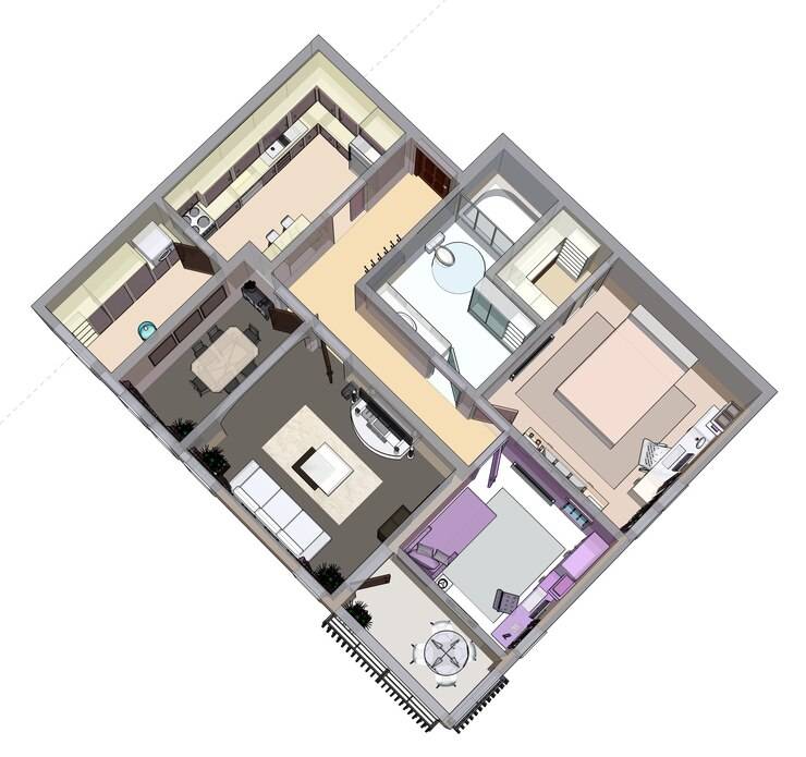 Планировка комнаты